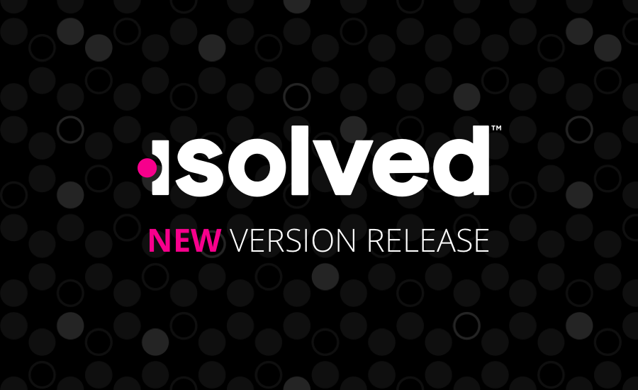 isolved - New Version Release